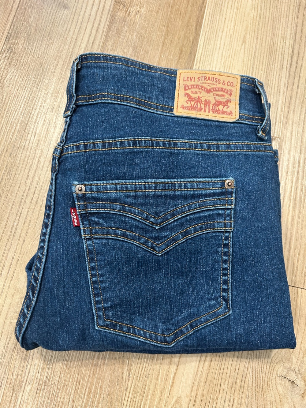 Levi's Women's Dark Blue 726 Flare Leg Jeans